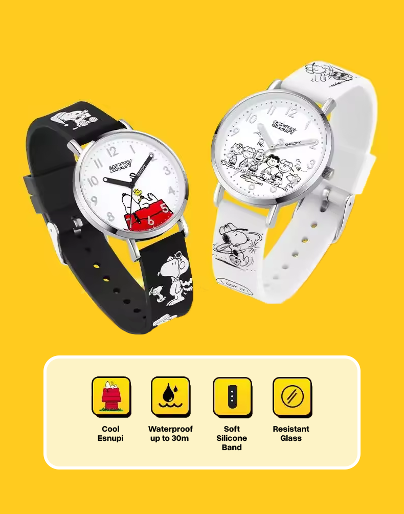 Snoopy 36mm Waterproof Quartz Watch